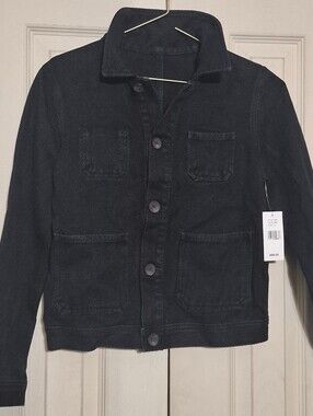 Women's Black Button-Front Jacket - unknown brand